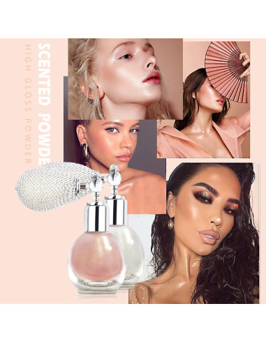 Spray de Polvo Iluminador NewBang 2Pcs - Brillo Larga Duración