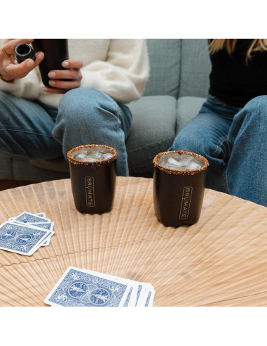 Taza de Cóctel y Whisky BrüMate Rocks 12oz Acero Inoxidable