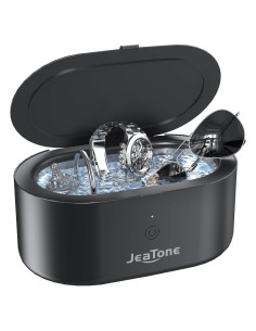 Limpiador Ultrasónico de Joyas Jeatone 600ml Negro Profesional