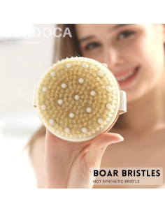 Cepillo Corporal Exfoliante SURDOCA de Bambú Azul 11cm 2