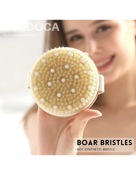 Cepillo Corporal Exfoliante SURDOCA de Bambú Azul 11cm