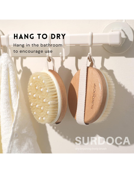 Cepillo Corporal Exfoliante SURDOCA de Bambú Azul 11cm