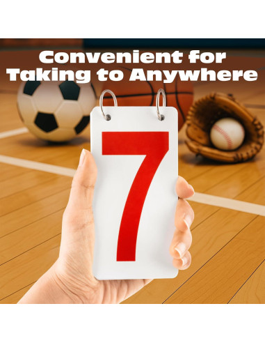 Marcador de Puntuación GOGO 2 Juegos PVC 6.4x12.7cm Doble Cara