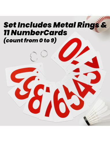 Marcador de Puntuación GOGO 2 Juegos PVC 6.4x12.7cm Doble Cara