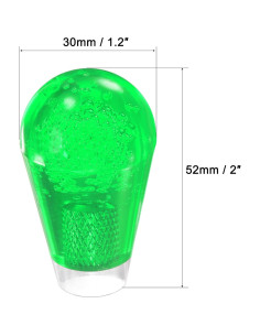 Mango de Joystick Ovalado uxcell Rojo Verde 52mm x 30mm M6 2