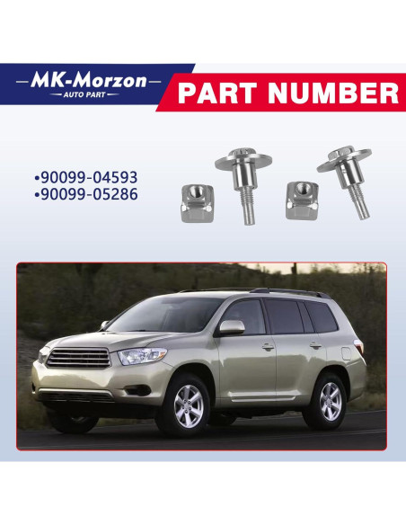 Juego de Tornillos y Tuercas MK-Morzon para Filtro de Aire