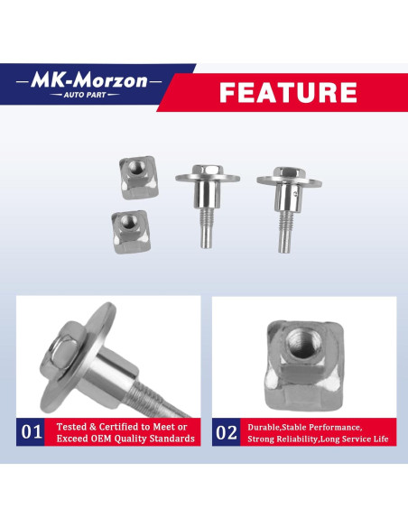 Juego de Tornillos y Tuercas MK-Morzon para Filtro de Aire
