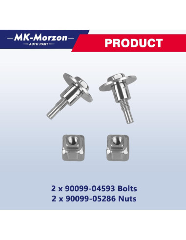 Juego de Tornillos y Tuercas MK-Morzon para Filtro de Aire