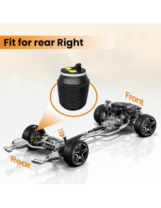 Bolsas de Aire Trasera Derecha MILLISEC para Toyota 4Runner 2010-2018 2