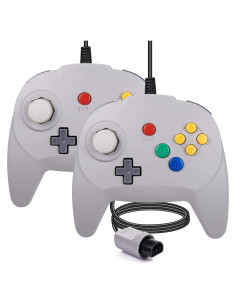 Controlador N64 Suily 2 Pack Joystick Analógico 182 cm