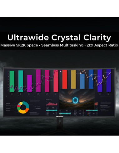 Monitor Deco Gear 40" UltraWide 5K VIEW401, IPS, HDR10, 21:9
