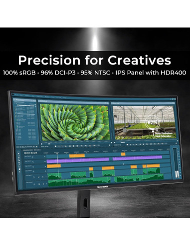 Monitor Deco Gear 40" UltraWide 5K VIEW401, IPS, HDR10, 21:9