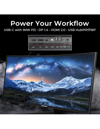 Monitor Deco Gear 40" UltraWide 5K VIEW401, IPS, HDR10, 21:9