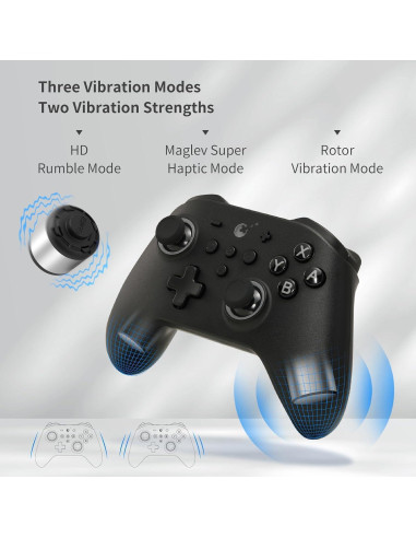 Controlador GuliKit KK3 Pro - Joysticks Hall - Negro