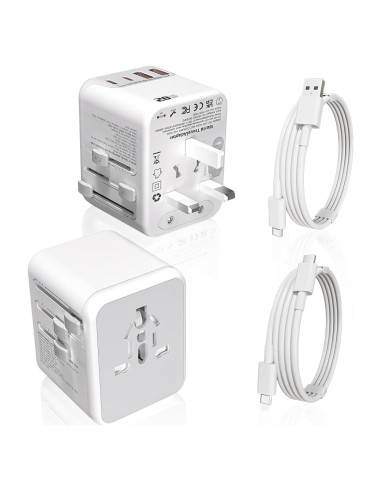 Adaptador de Viaje Universal 20W DONGGUAN 2 Puertos USB-C y A