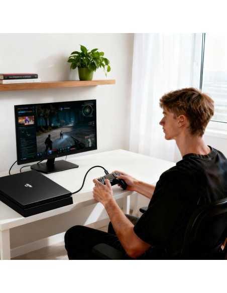 Cable de Carga Micro USB TCKN 2m para PS4, Xbox One, Roku