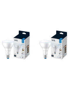 Bombillas LED Inteligentes WiZ BR30 65W - Paquete de 2 - 650 Lúmenes - Blanco de Día 5000K - Control por App y Voz