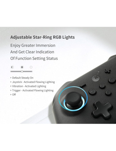 Controlador GuliKit KK3 Pro - Joysticks Hall - Negro