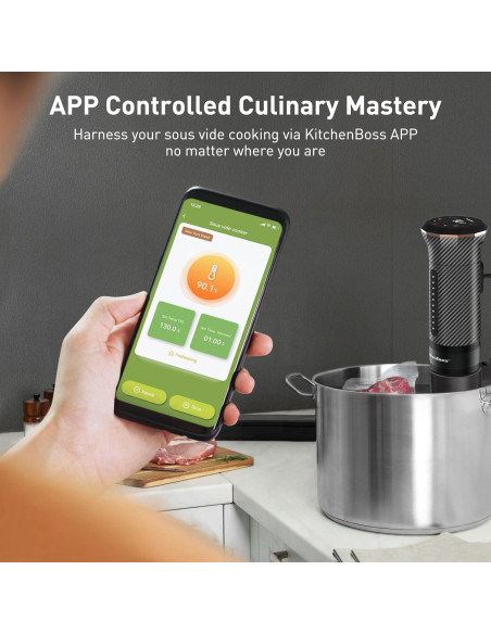 Cocinero Sous Vide KitchenBoss G300PT 1100W Acero Inoxidable