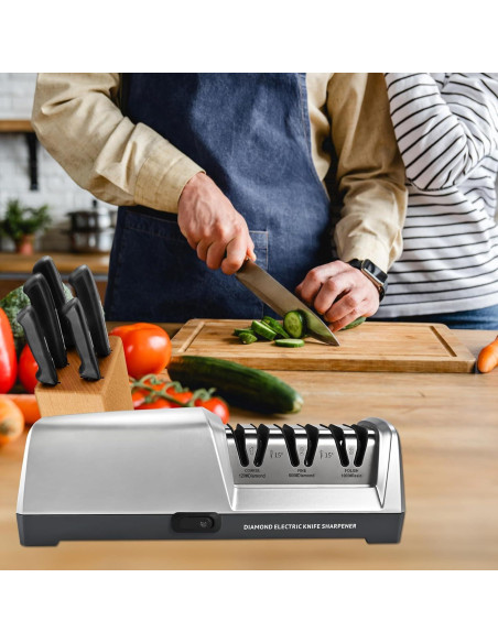 Afilador eléctrico de cuchillos Casuenia 3 etapas 1.15 kg