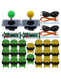 Controlador Arcade SJ@JX 2 Jugadores USB Joystick y Botones