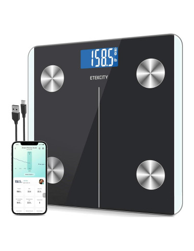 Báscula Inteligente Recargable Etekcity ESF93 con IMC y Grasa