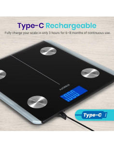 Báscula Inteligente Recargable Etekcity ESF93 con IMC y Grasa 2