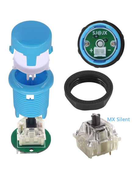 Controlador Arcade SJ@JX 2 Jugadores USB Joystick y Botones