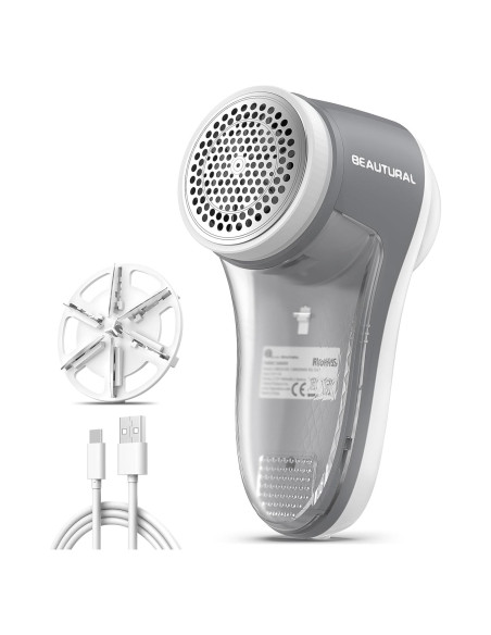 Quitapelusas Eléctrico BEAUTURAL 1-MR02NA10 Recargable 6 Hojas