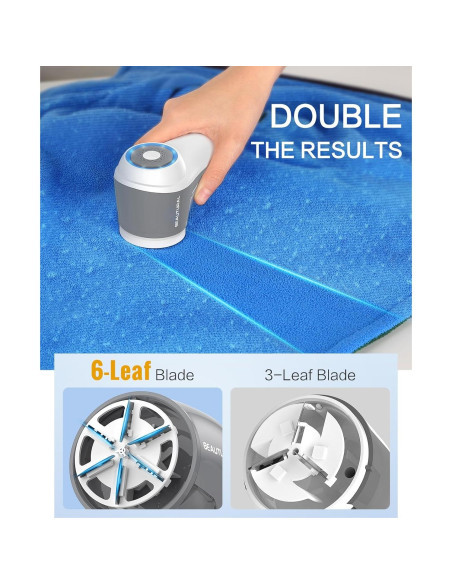 Quitapelusas Eléctrico BEAUTURAL 1-MR02NA10 Recargable 6 Hojas