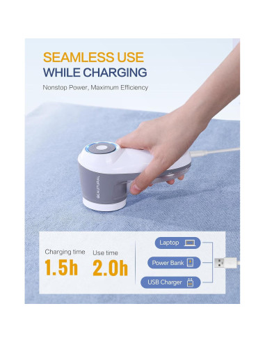 Quitapelusas Eléctrico BEAUTURAL 1-MR02NA10 Recargable 6 Hojas