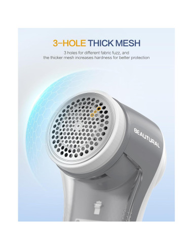 Quitapelusas Eléctrico BEAUTURAL 1-MR02NA10 Recargable 6 Hojas