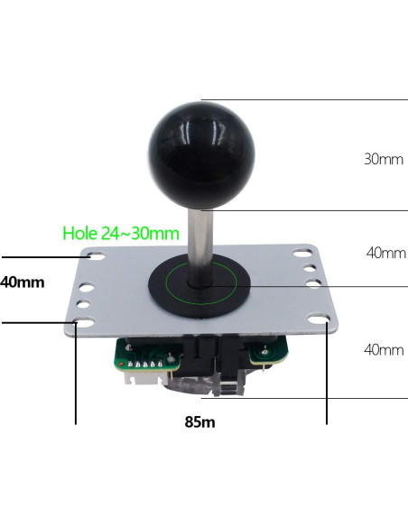Controlador Arcade SJ@JX 2 Jugadores USB Joystick y Botones
