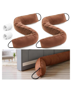 Tope de Puerta Gisafai 91.44 cm Marrón - 2 Piezas