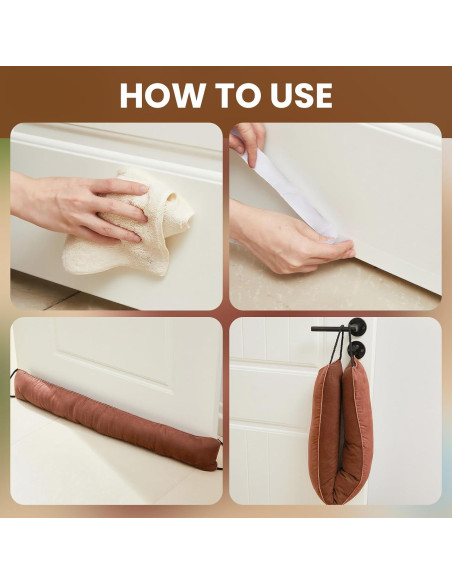 Tope de Puerta Gisafai 91.44 cm Marrón - 2 Piezas