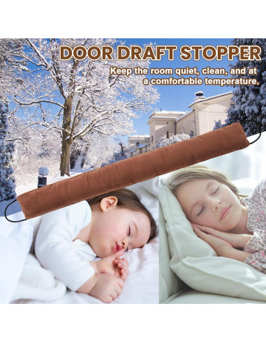 Tope de Puerta Gisafai 91.44 cm Marrón - 2 Piezas