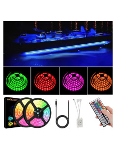 Luces de tira LED HOKIION 12m 12V multicolores impermeables
