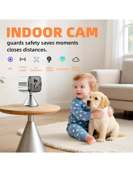 Cámara Mini Oikay T9W5 1080P HD con Batería 100 Días