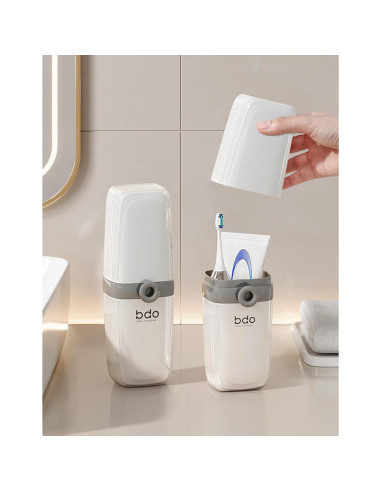 Estuche de viaje para cepillo de dientes y jabón FQDGTFA set de 2