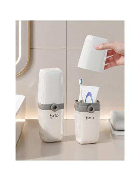 Estuche de viaje para cepillo de dientes y jabón FQDGTFA set de 2