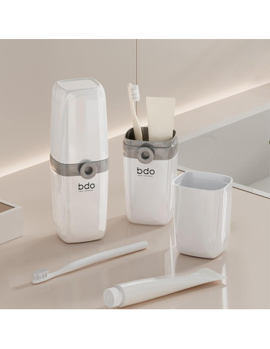 Estuche de viaje para cepillo de dientes y jabón FQDGTFA set de 2