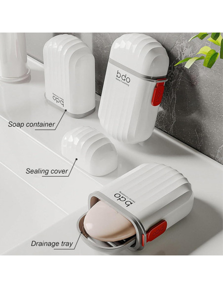 Estuche de viaje para cepillo de dientes y jabón FQDGTFA set de 2