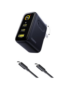 Cargador Baseus Picogo 100W USB-C 3 Puertos con Pantalla