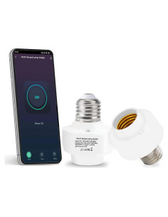 Adaptador Socket Bombilla WiFi Inteligente QIACHIP E26 500W