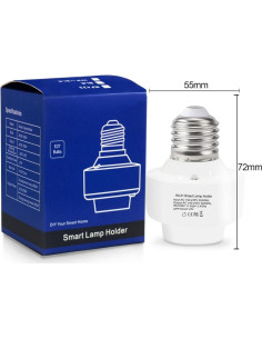 Adaptador Socket Bombilla WiFi Inteligente QIACHIP E26 500W 2