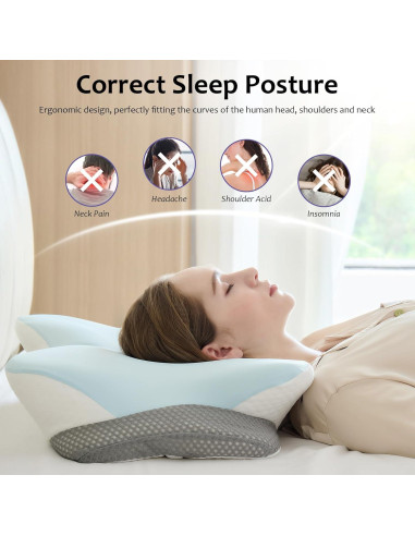 Almohada Cervical Ergonómica SUBCULTUREPICK 61.5x42 cm