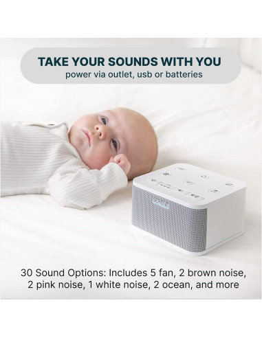 Máquina de Ruido Blanco Serene Evolution 30 Sonidos - Marrón