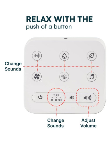 Máquina de Ruido Blanco Serene Evolution 30 Sonidos - Marrón