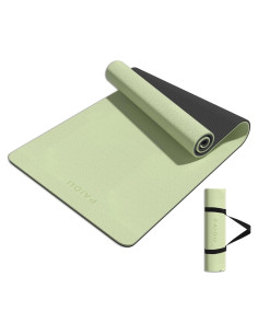 Estera de Yoga PAIDU 8mm TPE Antideslizante Verde y Negro