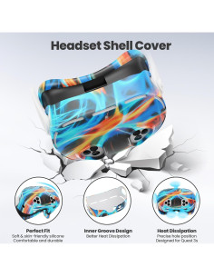 Accesorios Meta Quest 3S KANG YU - Cubiertas de Silicona 2